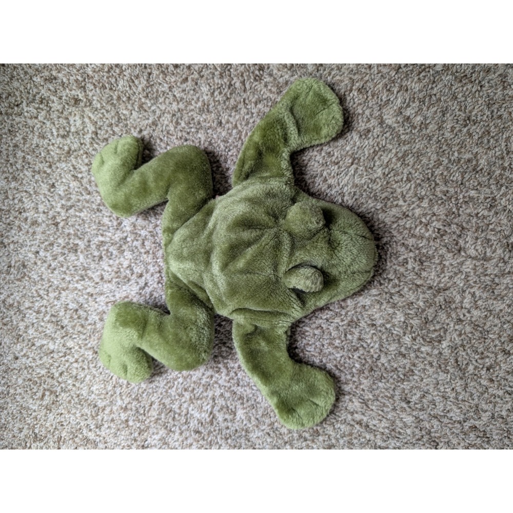 Folkmanis Folktails Frog Puppet Kids Green Vintage Bullfrog Plush Toy Good - Picture 6 of 11